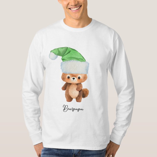 Jul Cute Bear Pajamas T Shirt (Framsida)