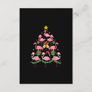 Jul - Cute Flamingo Julgran Tilläggskort