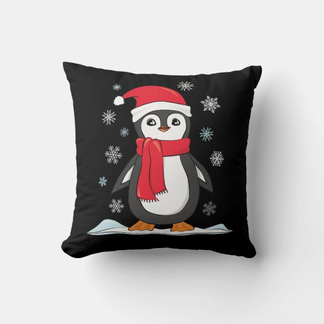 Jul Cute Penguin Kudde (Framsida)