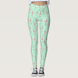 Jul Cute Rosa Flamingo Pattern Leggings
