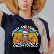 Jul Cute Sloth Älskare Pun Shirt