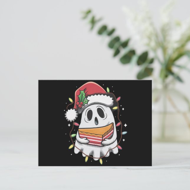 Jul Cutt Ghost Tomte Julfest Högtid  Helg Vykort (Stående Fram)