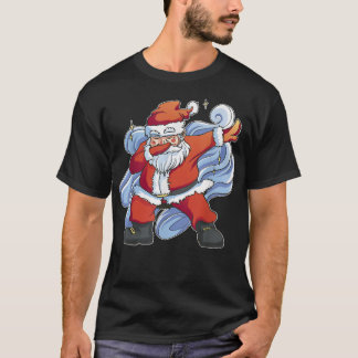 Jul Dabbing Jultomten Funny Boys Girls Dab T Shirt