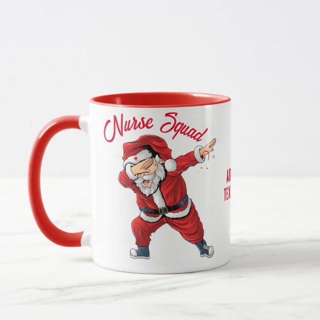 Jul Dabbing Jultomten, Jul Party Red Mugg (Vänster)