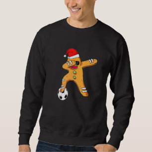 Jul Dabbing Pepparkakor Fotboll solglasögon Bo Lång Ärmad Tröja