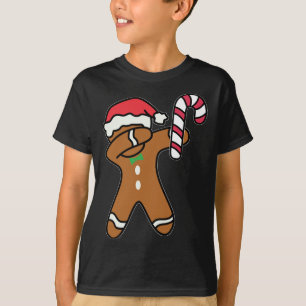 Jul Dabbing Pepparkaksgubbe Candy cane Dance T Shirt