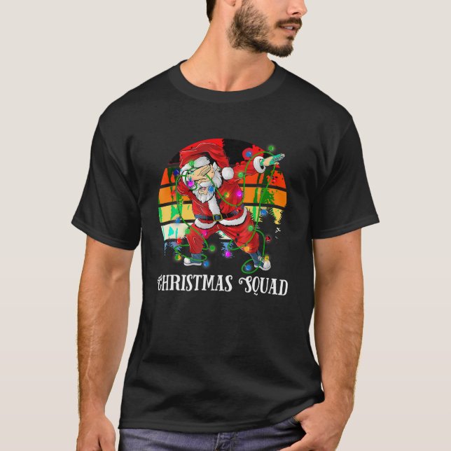 Jul Dabbing Santa Manar Kids Boys Julafton Gifts T T Shirt (Framsida)