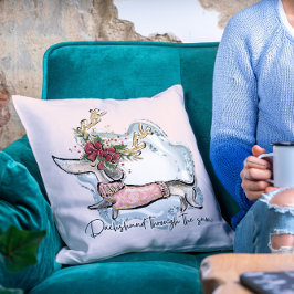 Jul Dachschund genom den Snö Festive Hund Kudde