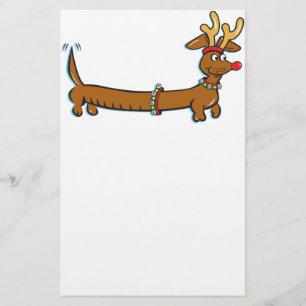 Jul Dachshund Brevpapper