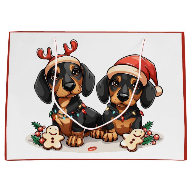 Jul Dachshund Hundar (Framsidan)