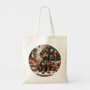 Jul Dachshund Hundar Elf Tygkasse