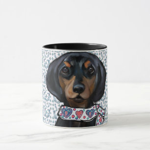 Jul Dachshund Konst     Mugg