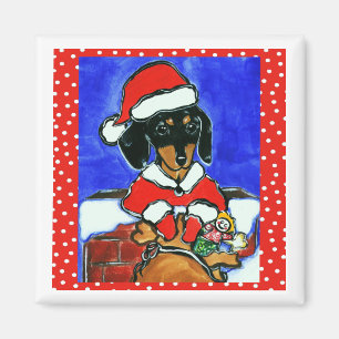 Jul Dachshund Magnet
