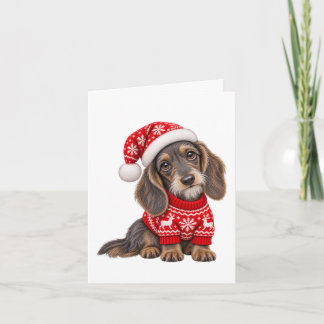 Jul Dachshund Valp Kort