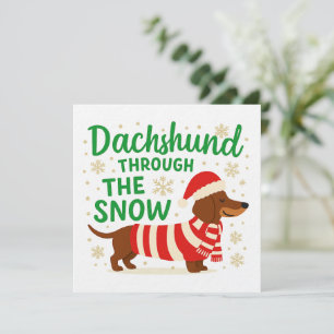 Jul-dackel-kort/inbjudan Inbjudningar