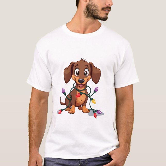 Jul Dackel Ljus (2) T Shirt (Framsida)