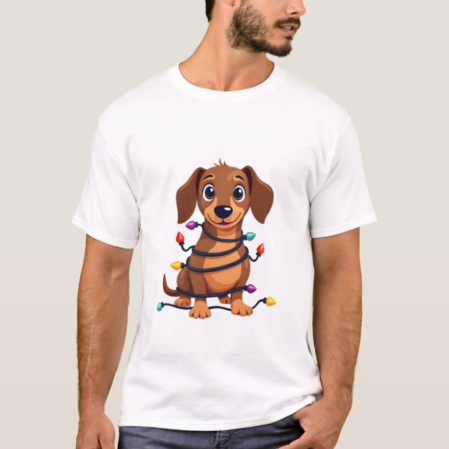 Jul Dackel Ljus T Shirt (Framsida)