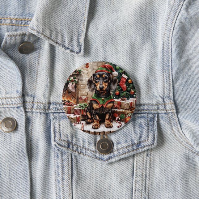 Jul Dackelhundar Tomte Knapp (In Situ)