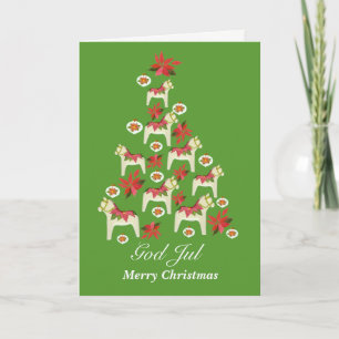 jul Dala Horses Helgkort