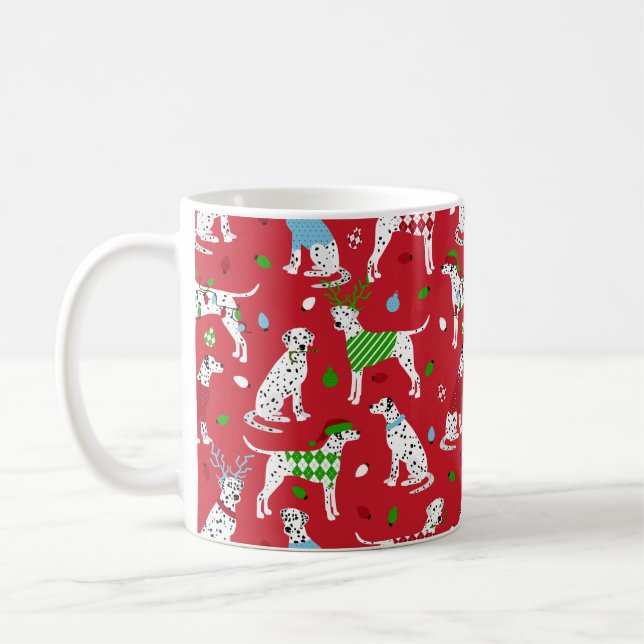 Jul Dalmatien Kaffemugg (Vänster)