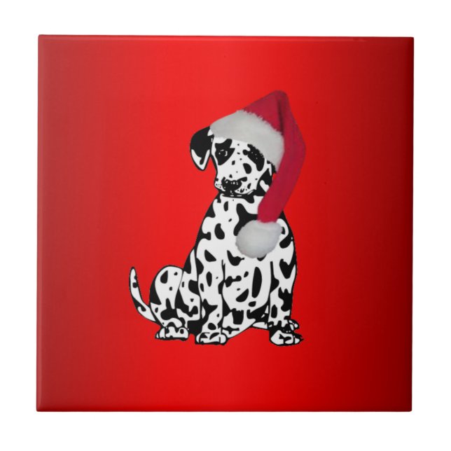 Jul Dalmatien Red Kakelplatta (Framsidan)