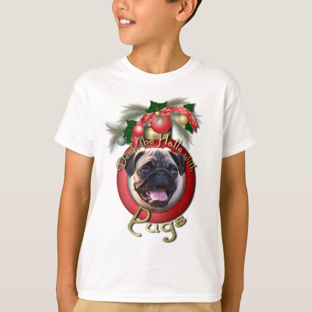 Jul - Deka Halls - Pugs Tröja (Framsida)
