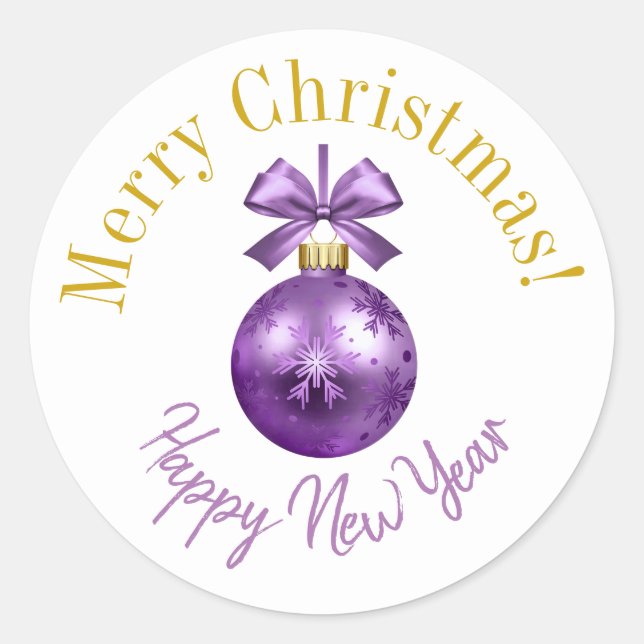 jul-dekaler runt klistermärke (Framsida)