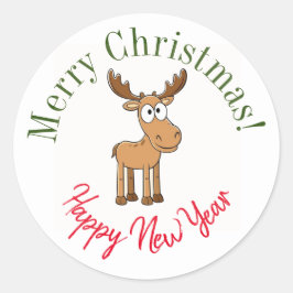 jul-dekaler runt klistermärke