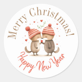 jul-dekaler runt klistermärke