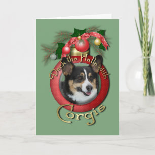 Jul - Deke Halls - Corgis Helgkort