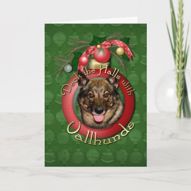 Jul - Deke Halls - Vallhunds Helgkort (Framsida)