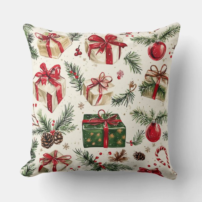 Jul Dekorativ kudde - Festive Helgdag Decor (Framsida)