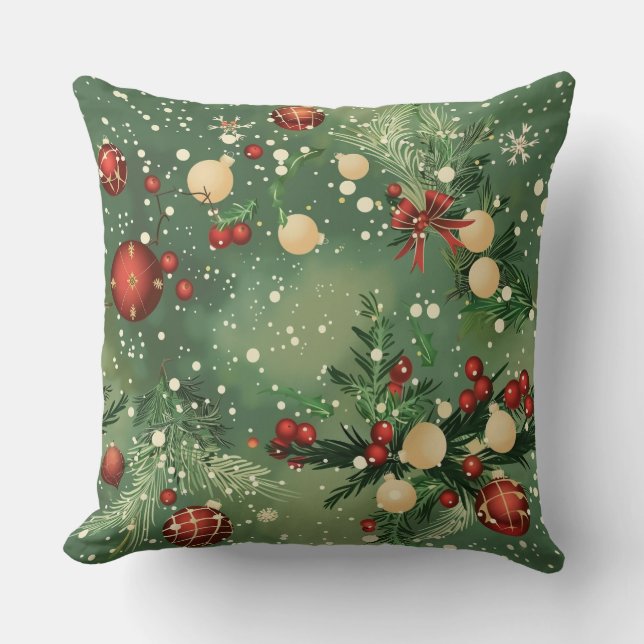 Jul Dekorativ kudde - Festive Helgdag Decor (Framsida)