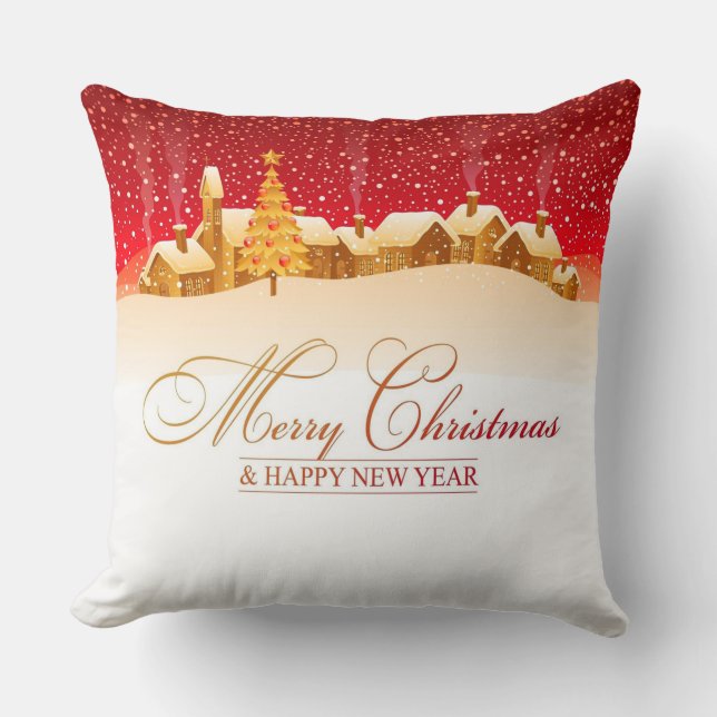 Jul Dekorativ kudde/God jul Kudde (Framsida)