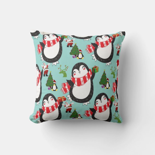 Jul Dekorativ kudde, Penguin Kudde (Framsida)