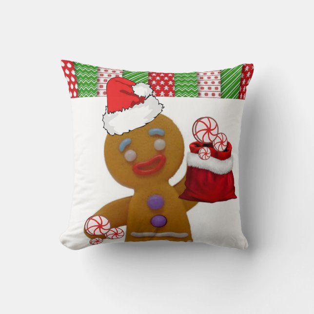 Jul Dekorativ kudde, Pepparkaksgubbe Kudde (Framsida)
