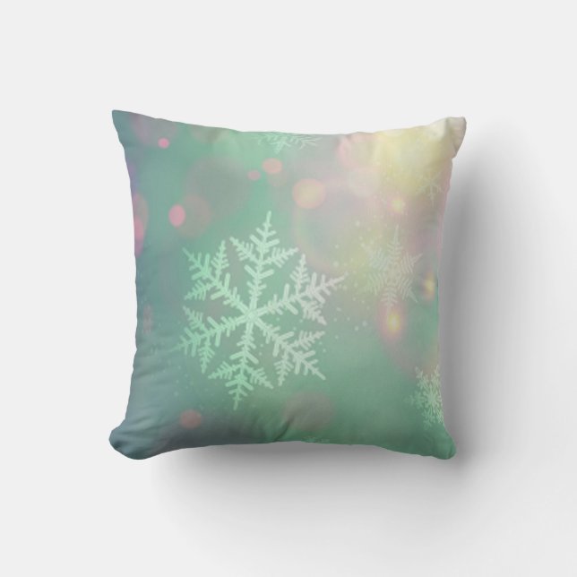 Jul Dekorativ kudde/Snöflingor Kudde (Framsida)