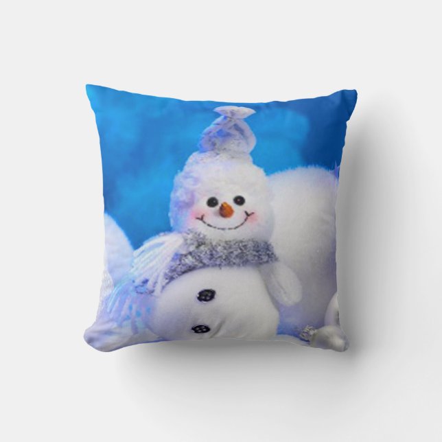 Jul Dekorativ kudde/Snögubbe Kudde (Framsida)