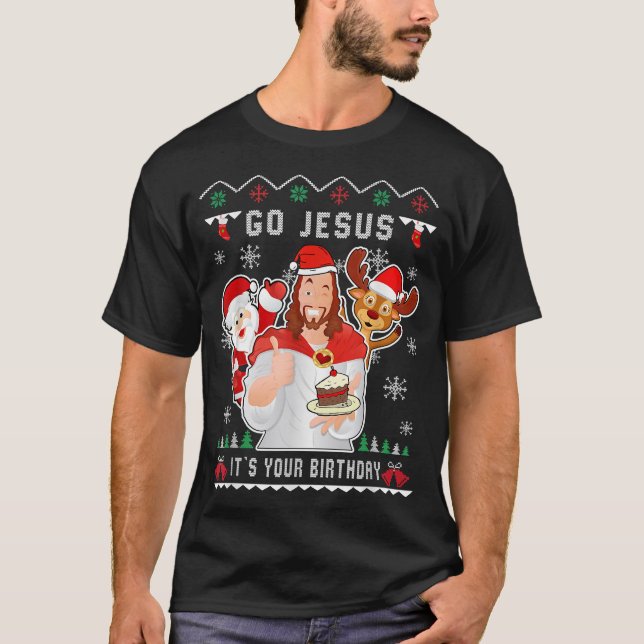 Jul, det är din kristna helgdag t shirt (Framsida)