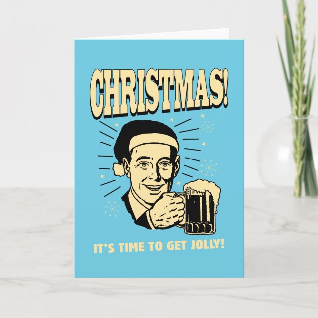 Jul: Det är Time som ska fås Jolly Helgkort (Framsida)