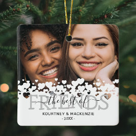 Jul - det bästa foto av vänner julgransprydnad keramik