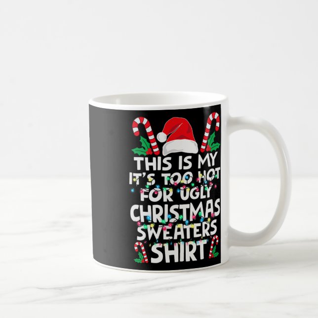 Jul Det här är min Det är för varmt för ful jul s  Kaffemugg (Höger)