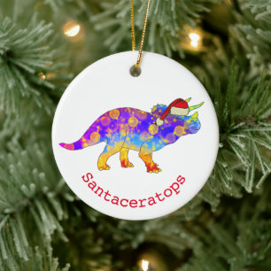 Jul-dinosaur Julgransprydnad Keramik