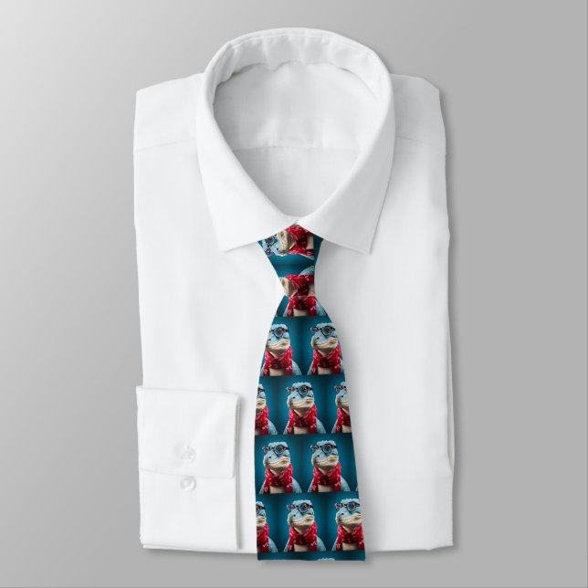 Jul Dinosaur Julskärp Slips (Bunden)