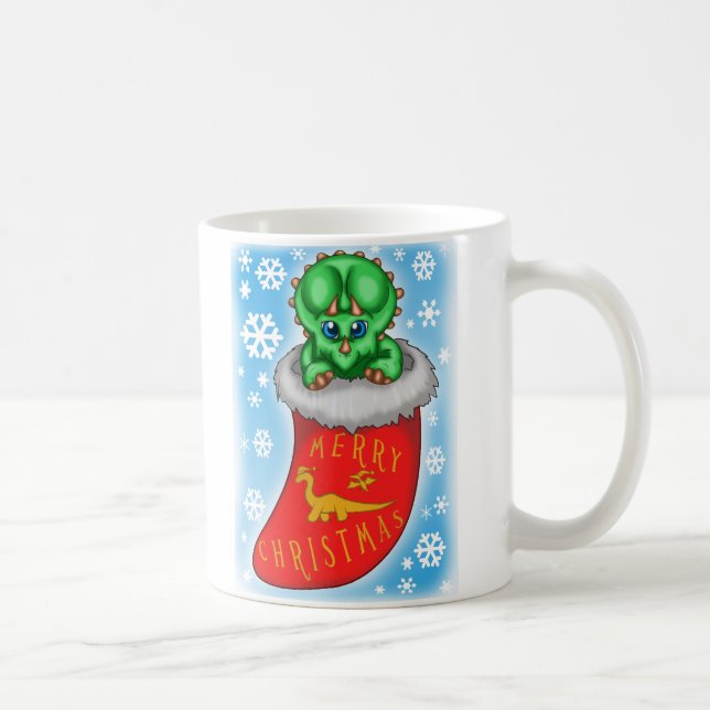 Jul Dinosaur Kaffemugg (Höger)
