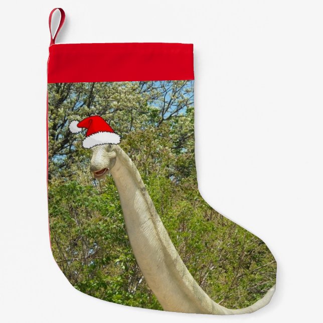Jul Dinosaur Liten Julstrumpa (Framsidan)