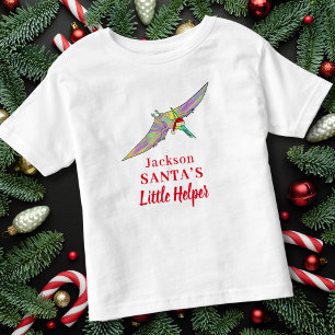 Jul Dinosaur Personlig Pojknamn T Shirt