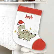 Jul Dinosaur Santa Hat Namn Kids