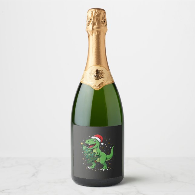 Jul Dinosaur Santa T Rex (Framsida)