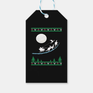 Jul Dinosaur Sleigh Ride Shirt Julafton T-Rex Ch Presentetikett
